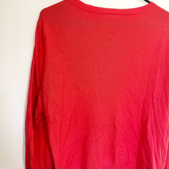 New York & Company Vibrant Red Cardigan and Tank Top Set - Size: Large - Picture 11 of 12